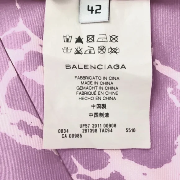 BALENCIAGA Silk Tie Dye Shift Dress - Picture 5 of 6